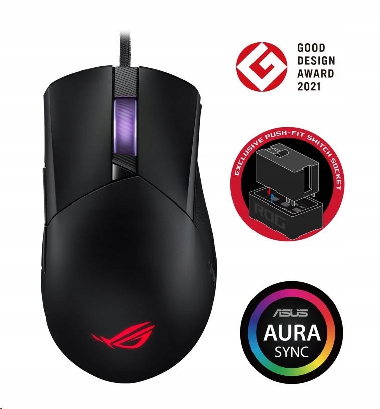 Myš Asus Rog Gladius III (P514), Usb, čierna 90MP0270-BMUA00