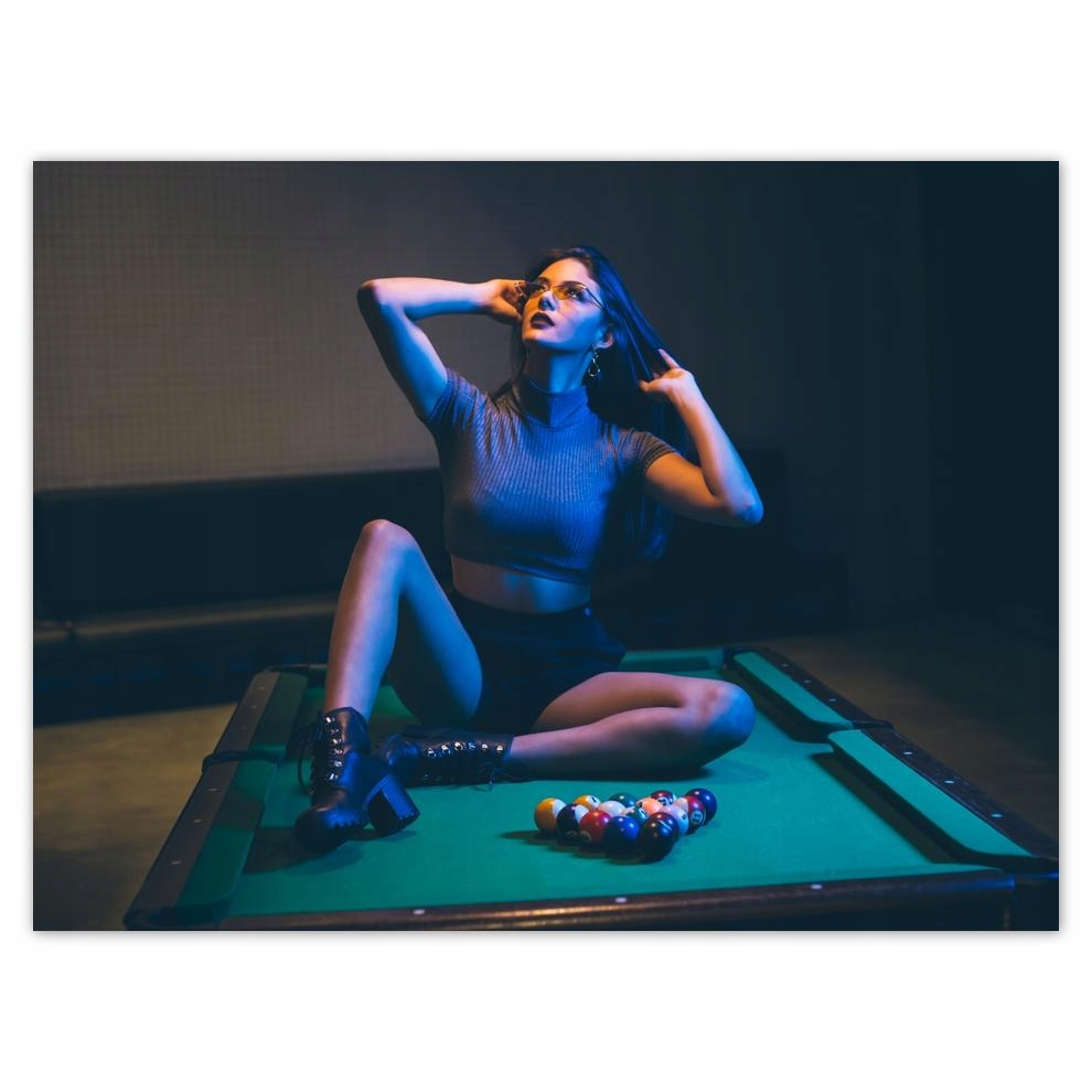 

Plakat 40x30 Bilard Gra Stół Bile Kije