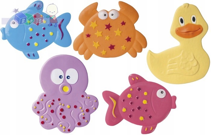 

Canpol Mini Maty Kapielowe 5 Szt -kolorowy Ocean