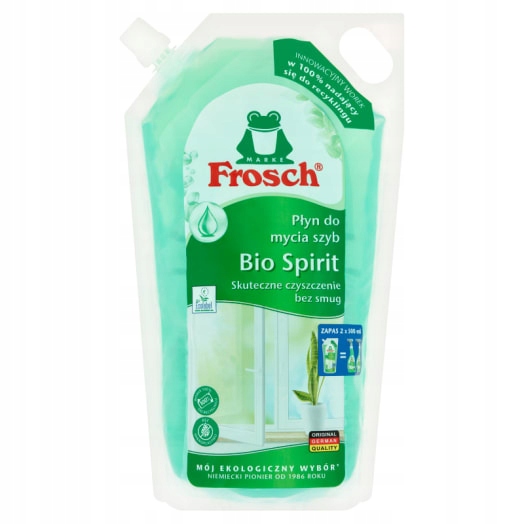 Levně 3x Frosch Bio Spirit Čistič skel sáček