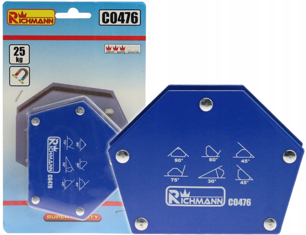 KĄTOWNIK SPAWALN. MAGNETYCZNY 6-kąt 25kg RICHMANN