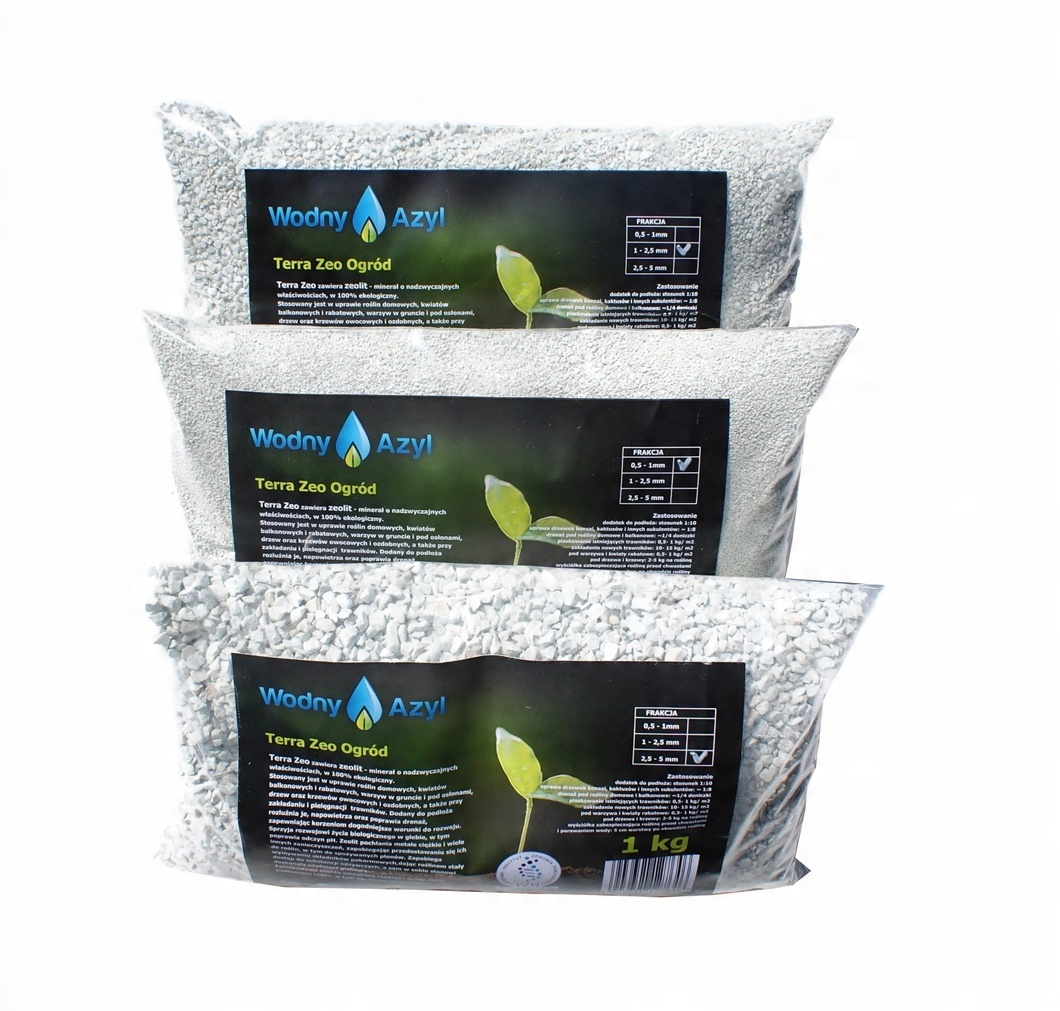 

Zeolit Terra Zeo 1 Kg Dodatek Podłoże Bonsai 2,5-5
