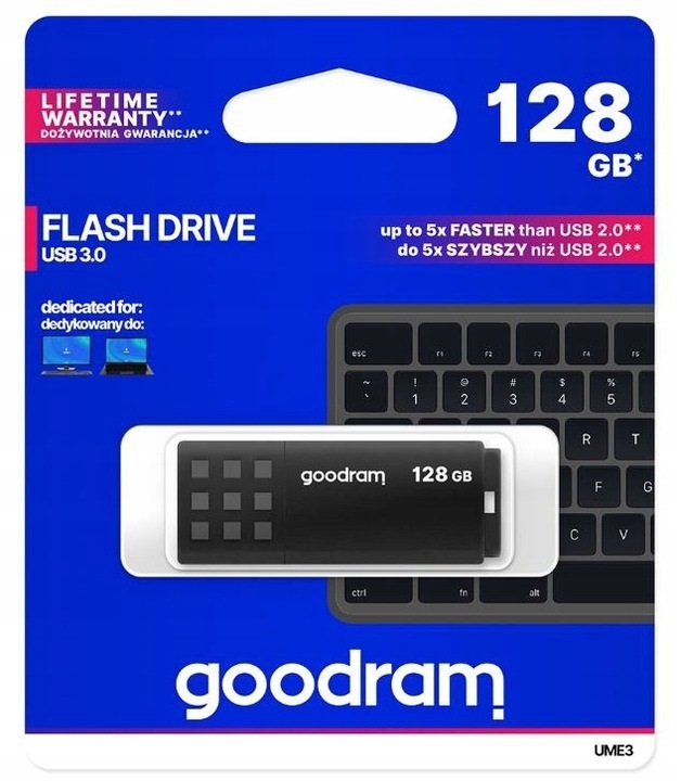 

Goodram Pendrive UME3 128 Gb Usb 3.0 Czarny