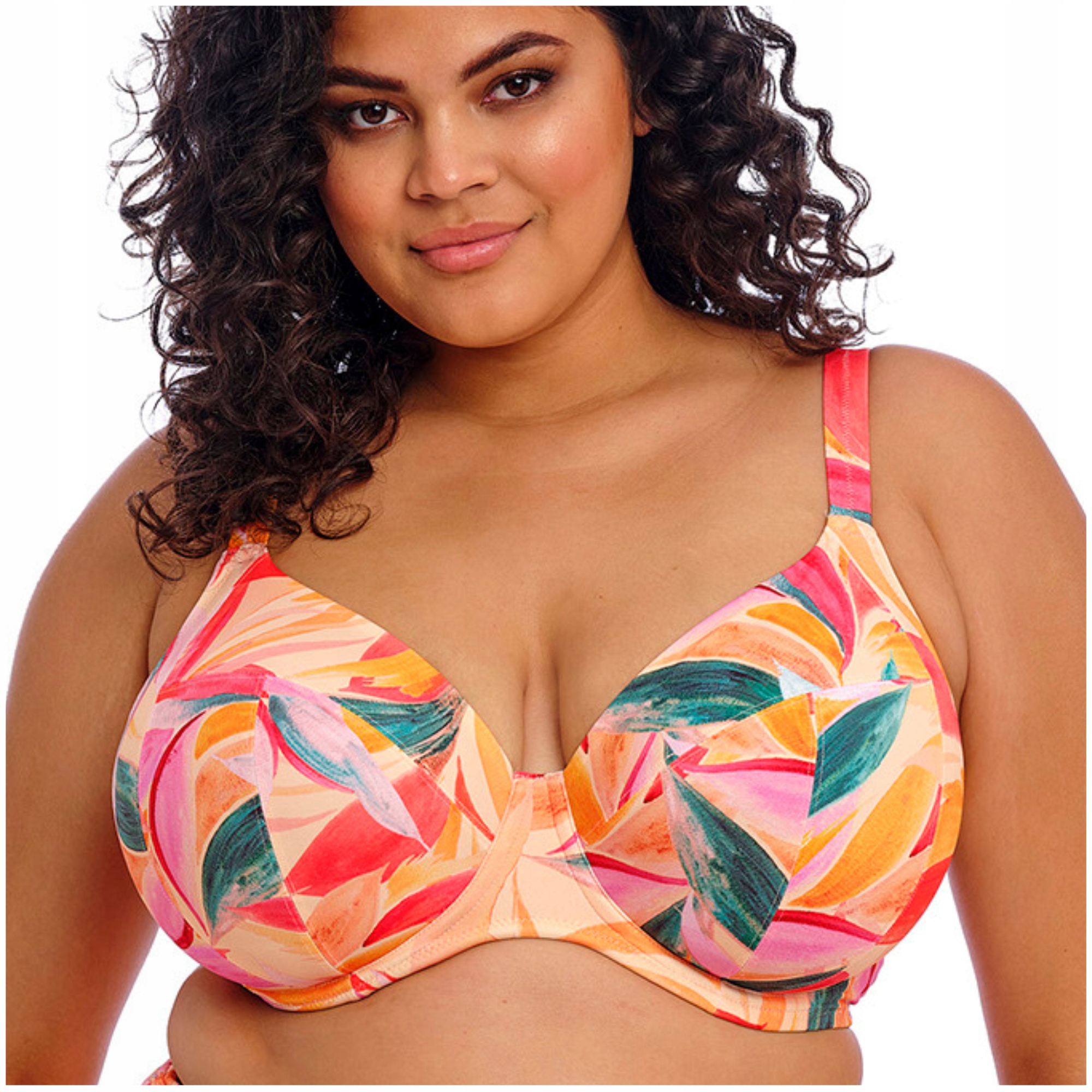 Plavková podprsenka měkká s kosticemi, barva. Elomi Sancho Beach 36GG/80J