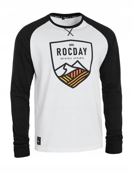 Rocday Longsleeve Crest czarno biały, XXL