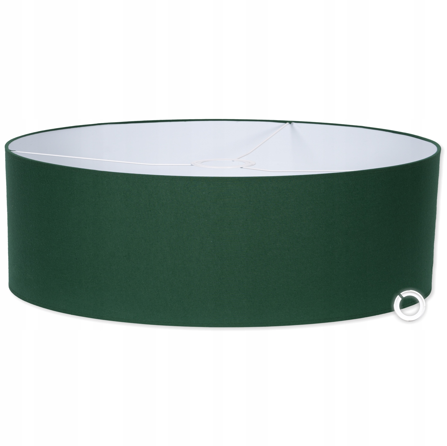 Nowoczesny Abażur 50 cm Butelkowa Zieleń klosz