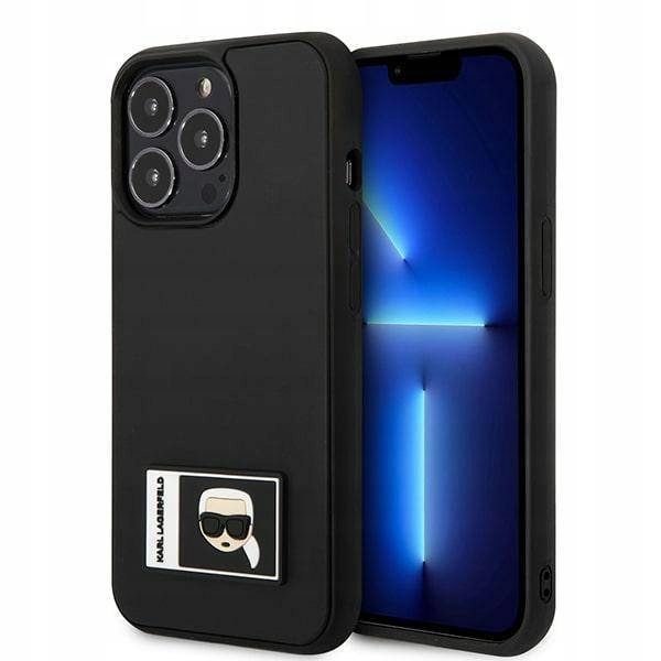 Etui Karl Lagerfeld Ikonik Patch na iPhone 13 Pro Max czarne Karl