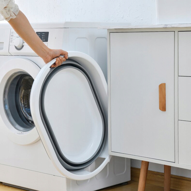 SKŁADANY KOSZ NA PRANIE SILIKONOWY MISKA SKŁADANA SILIKONOWA TURYSTYCZNA Pojemność 25 l