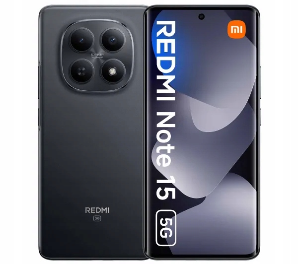 Smartfon Xiaomi Redmi Note 15 5G 6/128GB 120Hz 108Mpix Black Czarny