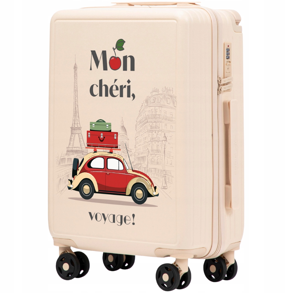 Kabinový kufr, příruční zavazadlo do letadla na 4 kolečkách, tvrdé Abs Wings