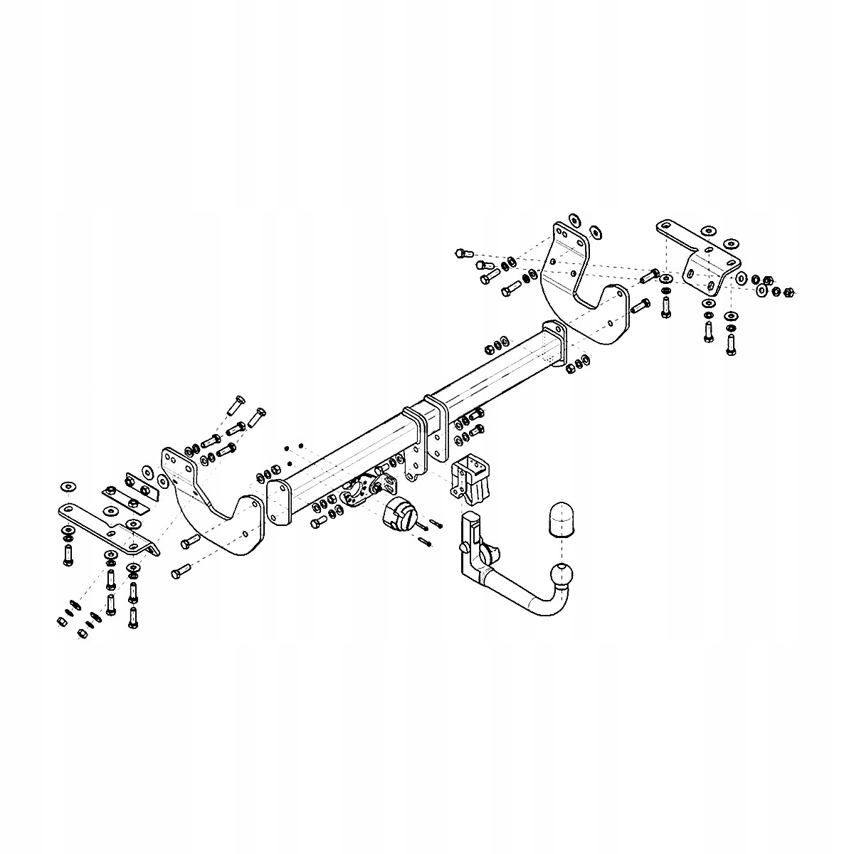 Hak holowniczy Wypinany Renault Koleos 2 II SUV od 16 MODUŁ 13 PIN GRATIS Producent Steinhof