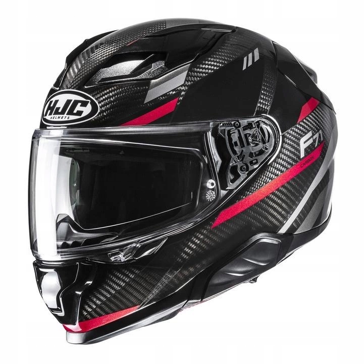 Motocyklová prilba Hjc F71 Carbon Esira Black/red čierna červená Darčeky