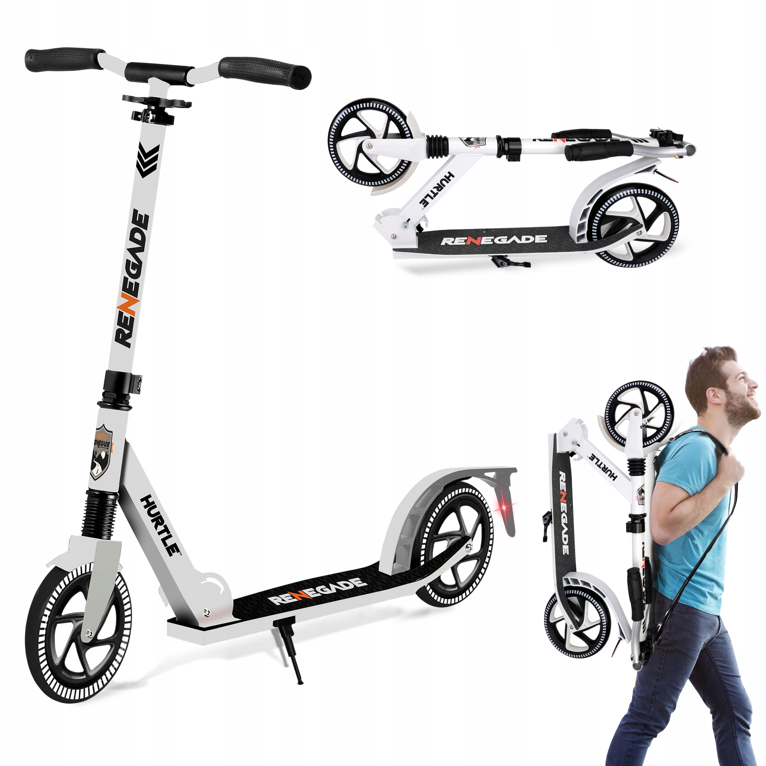 Hulajnoga Dla Dzieci Dla Doroslych Skladana Dwukołowa Miejska Serenelife