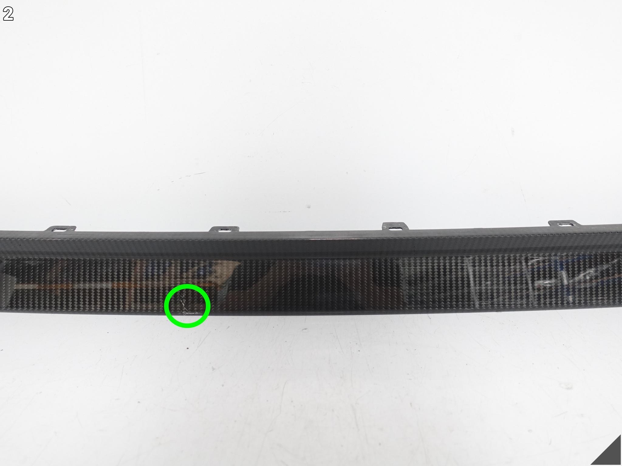 AUDI E-TRON GT 4J3 20-24 SPOILER moulding bumper rear part central CARBON