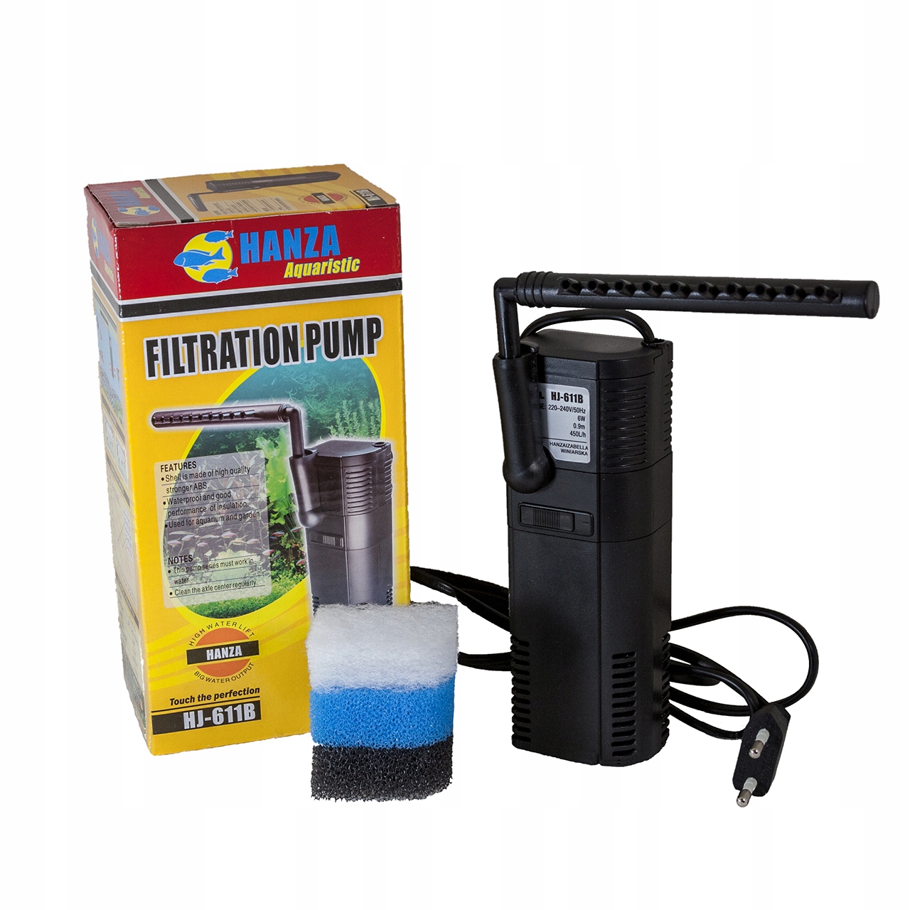 

Filtr do Akwarium 50-120L z węglem aktywnym+gratis