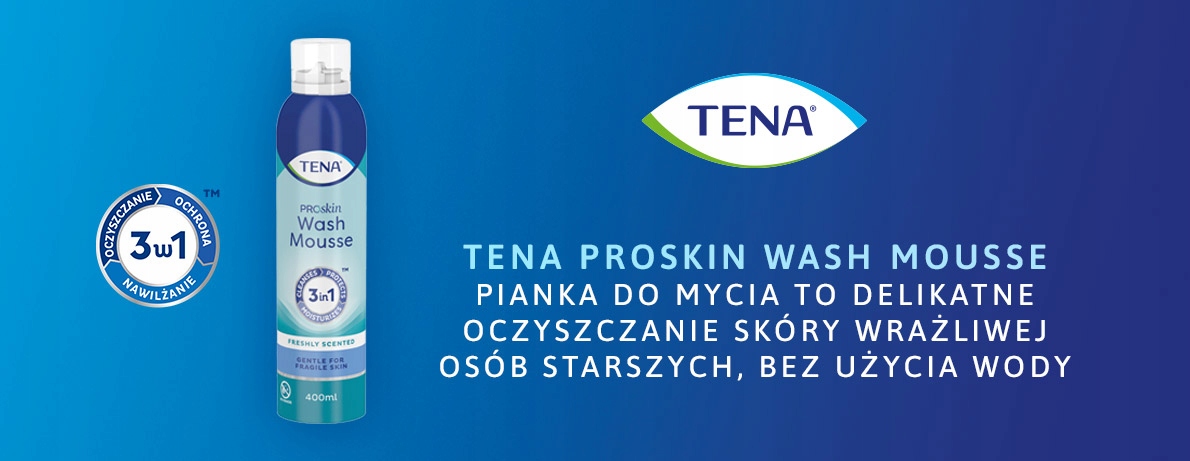 Pianka myjąca 3w1 TENA Wash Mousse ProSkin 400 ml EAN (GTIN) 7322540545326