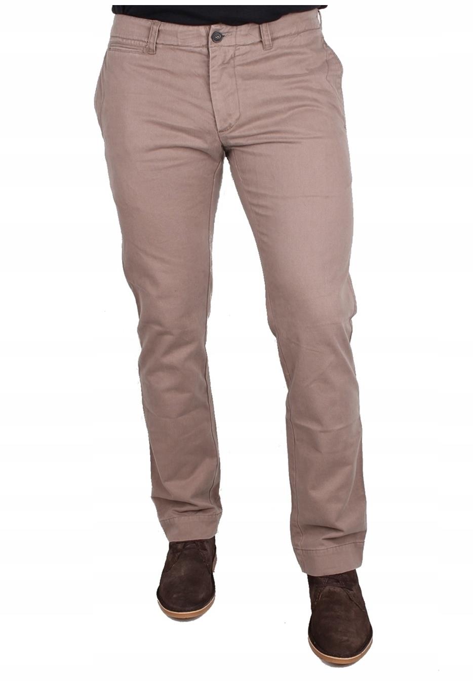 

Wizytowe spodnie Chinosy khaki Selected nowe 33/30