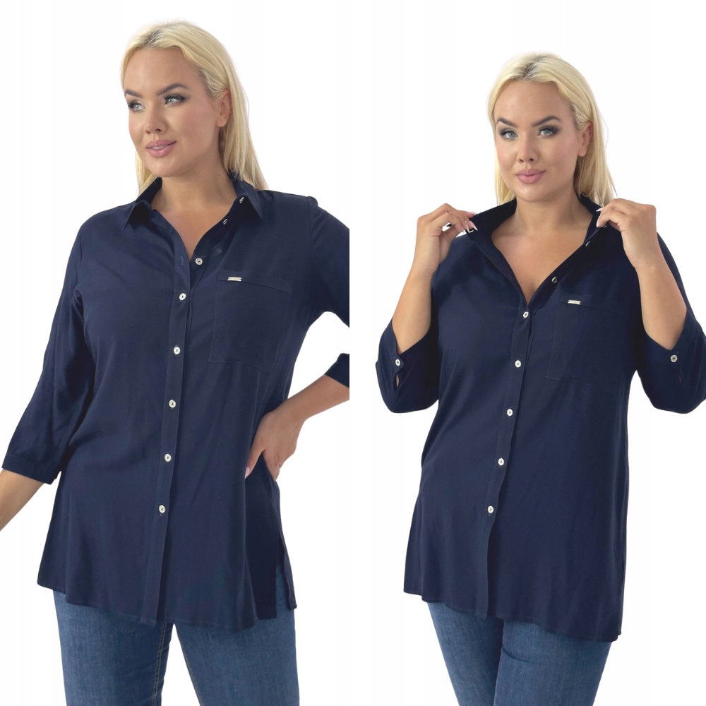 Elegantní košile klasického střihu, barva modrá, velikost 46