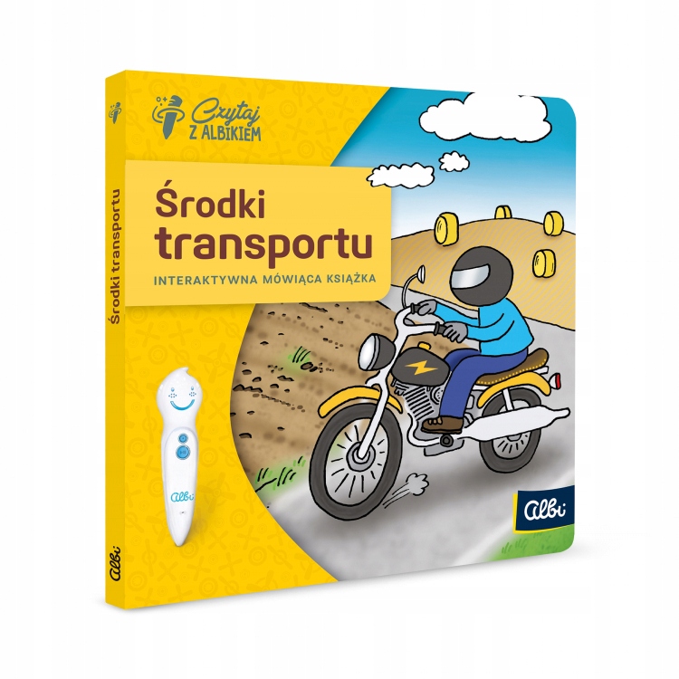 CZYTAJ Z ALBIKIEM - ŚRODKI TRANSPORTU - INTERAKTYWNA MÓWIĄCA MINI KSIĄŻKA ISBN 9788395423949
