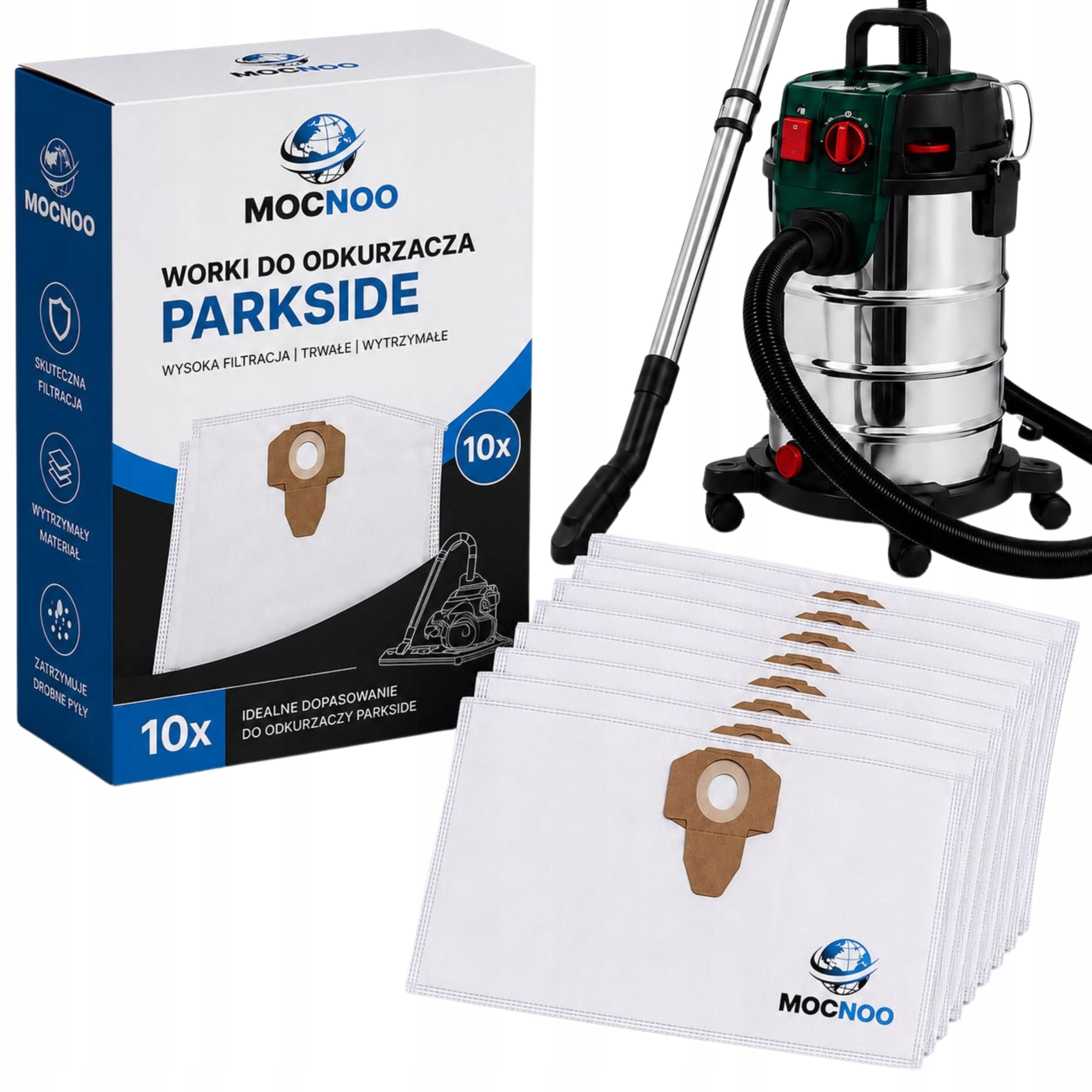 20X Worek Do Odkurzacza Syntetyczny Parkside Pwd Pnts Pws PWD20 C3 A1