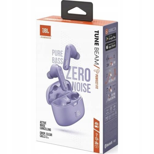 Jbl Tune Beam Tws Bluetooth Wireless In-Ear Earbuds Purple Eu