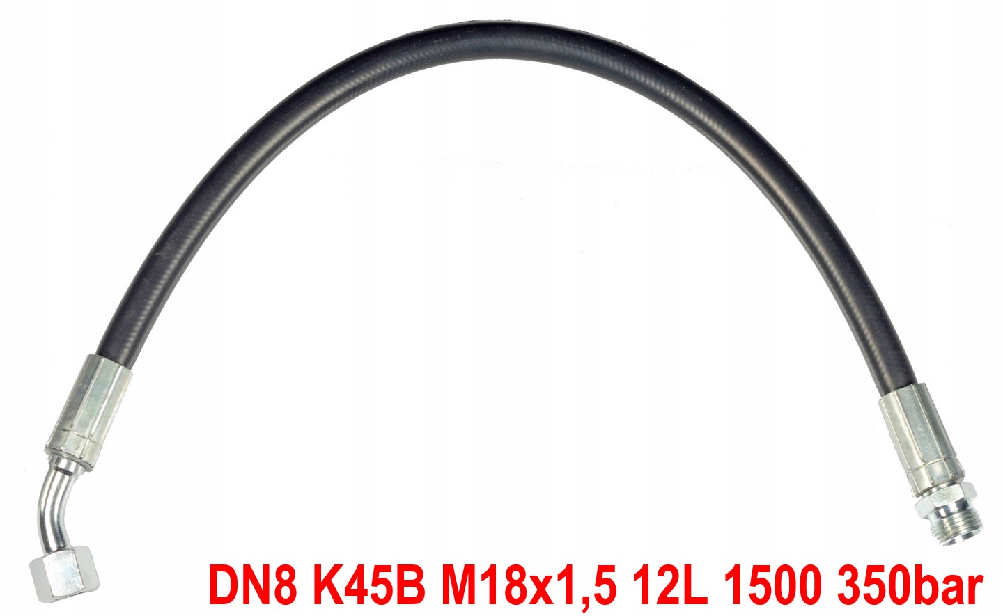 Kabel, Hadice DN8 K45B M18x1,5 12L 1500 350bar