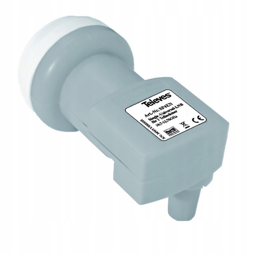 Konwerter Single (pojedynczy) Televes szary