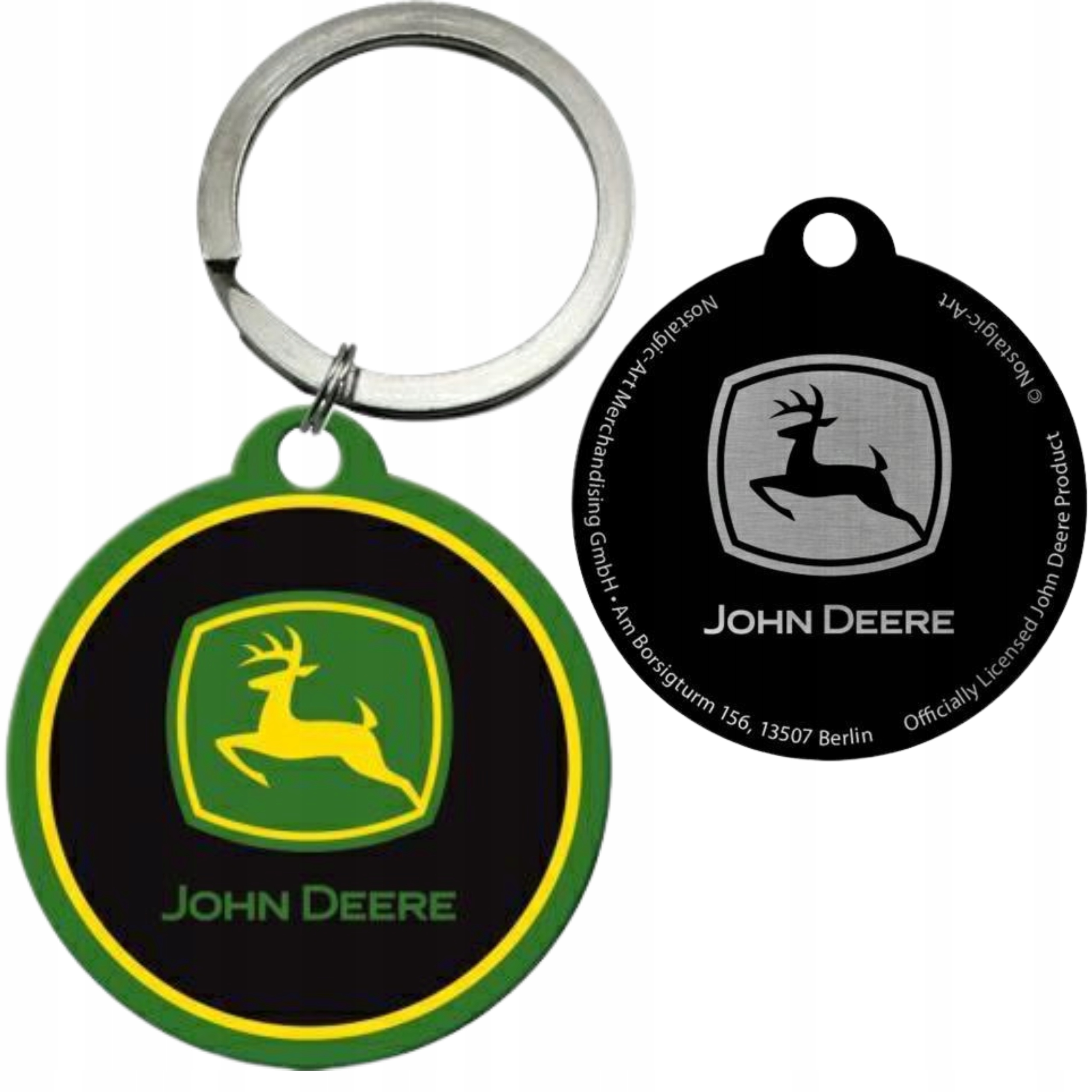 Okrągły brelok do kluczy Logo John Deere MCN000048047