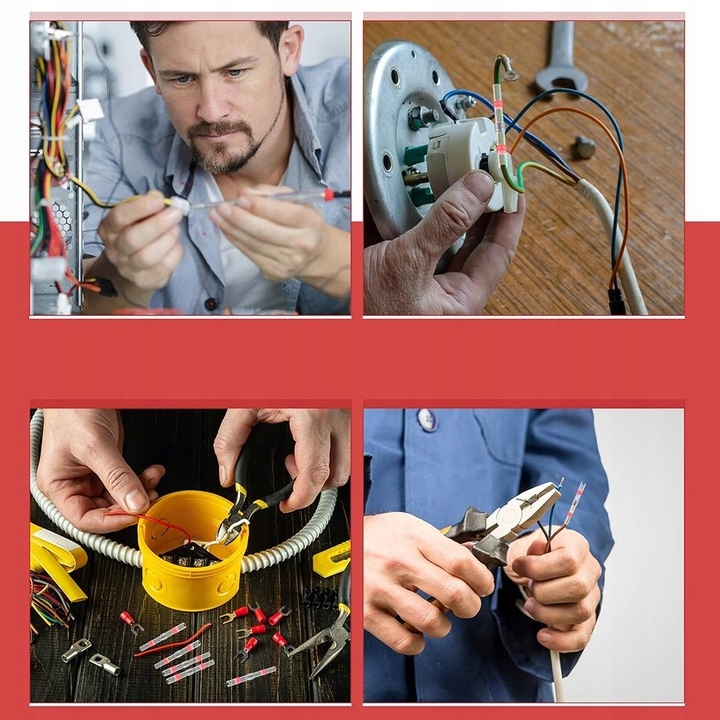 ZŁĄCZKI RURKI TERMOKURCZLIWE Z CYNĄ ŁĄCZNIKI KABLOWE WODOSZCZELNYCH 50SZT Kod producenta 50SZT WODOSZCZELNYCH