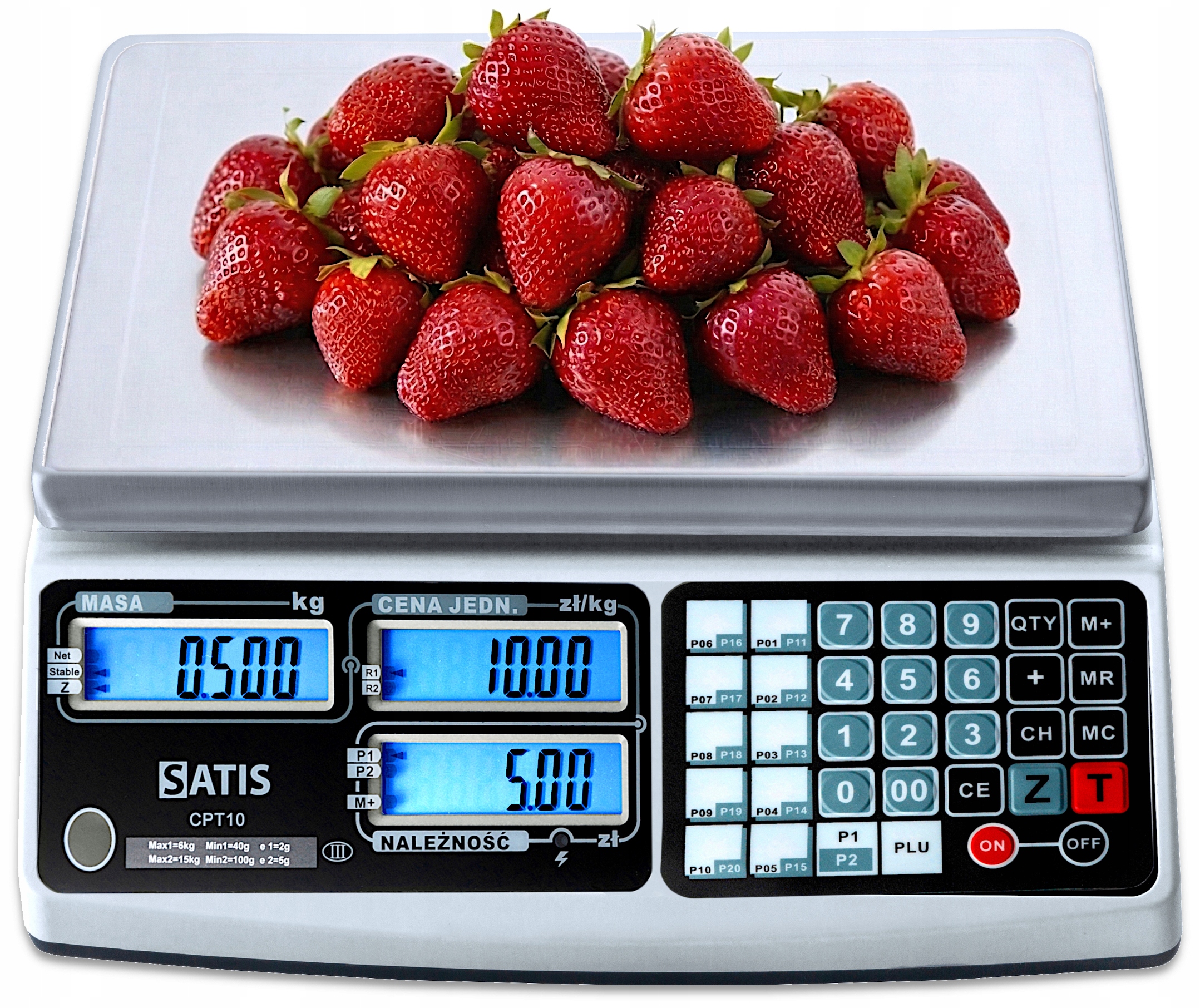 WAGA SKLEPOWA Z LEGALIZACJĄ DO 30KG LICZĄCA CENĘ RS ELEKTRONICZNA