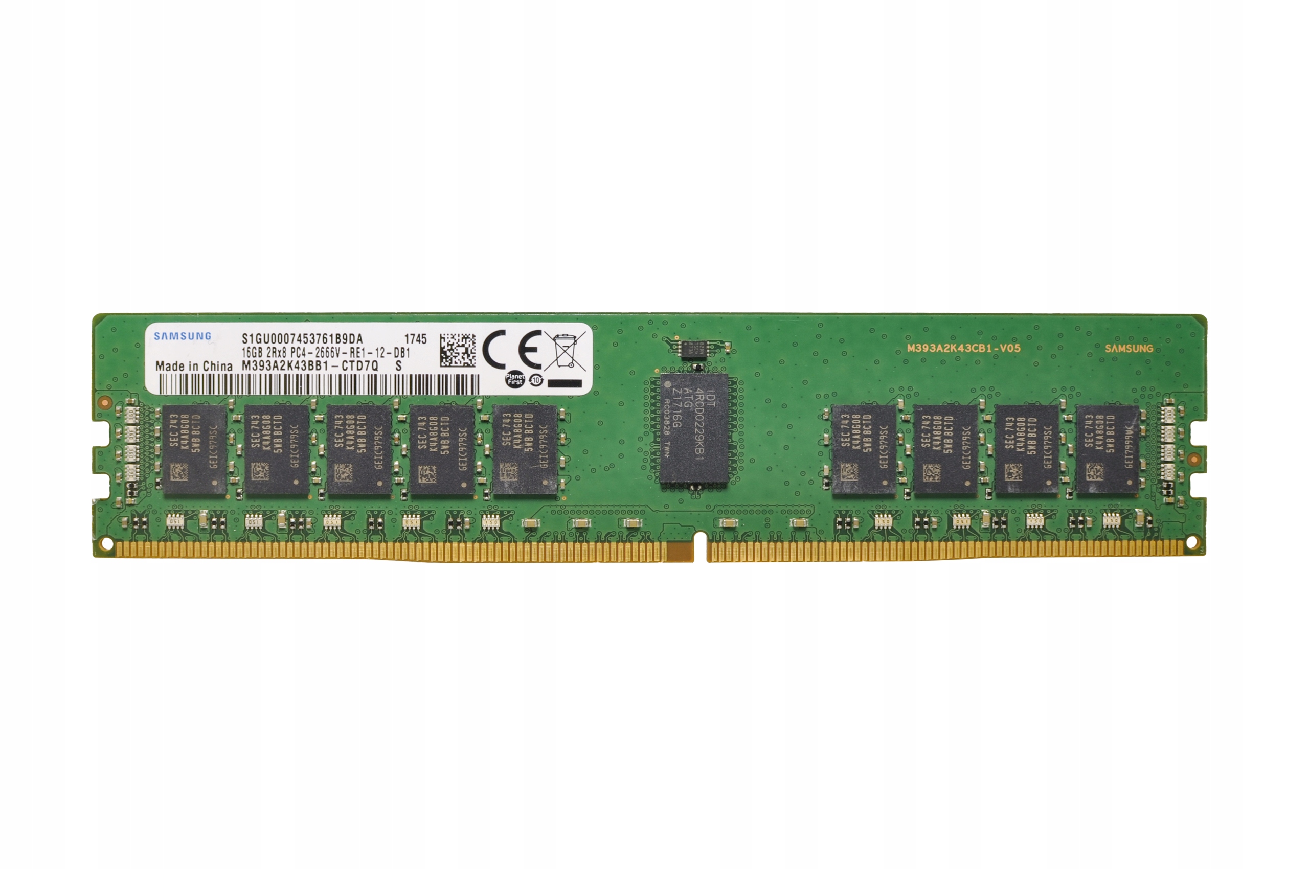 Pamäť Samsung 16GB DDR4 2666MHz Rdimm Ecc server M393A2K43BB1