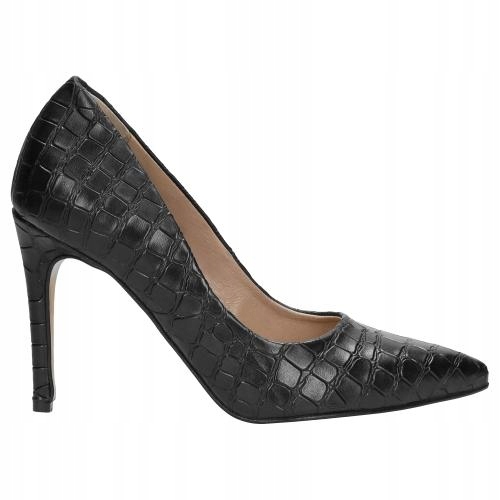 

Buty Wojas Czółenka damskie skóra czarne r. 36