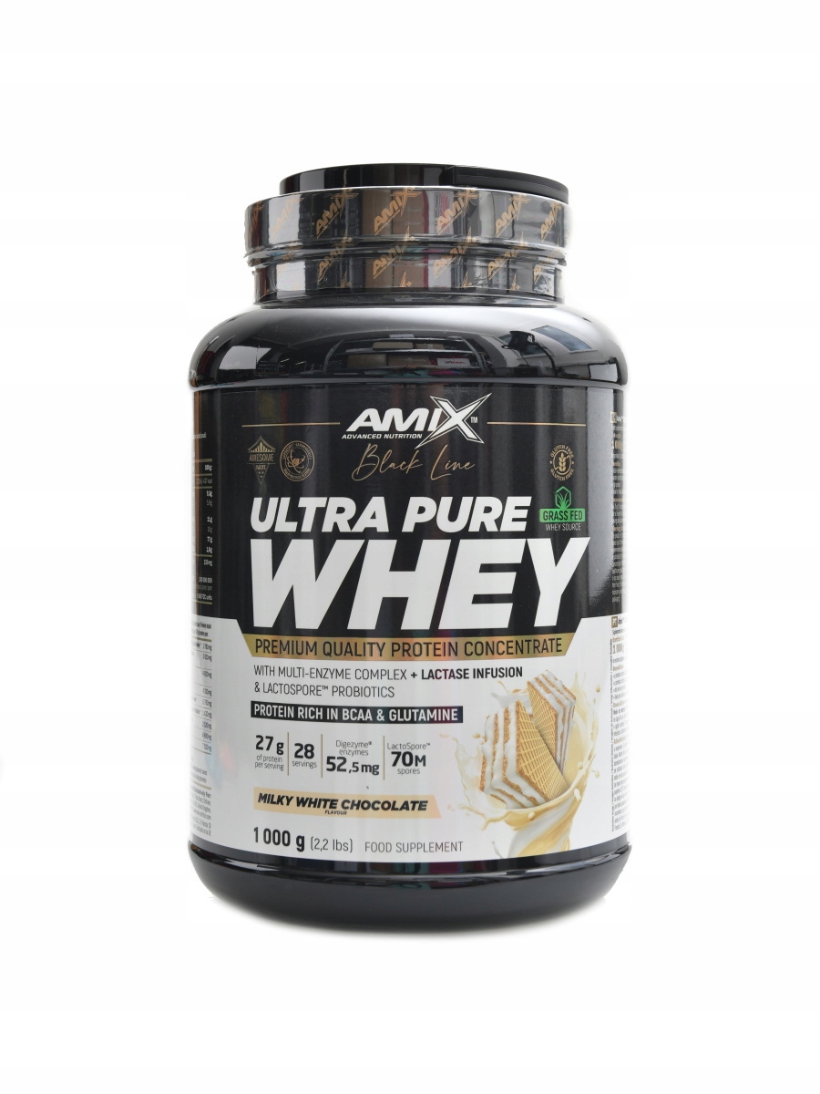 Amix Black line Ultra pure whey 1000 g milky white chocolate