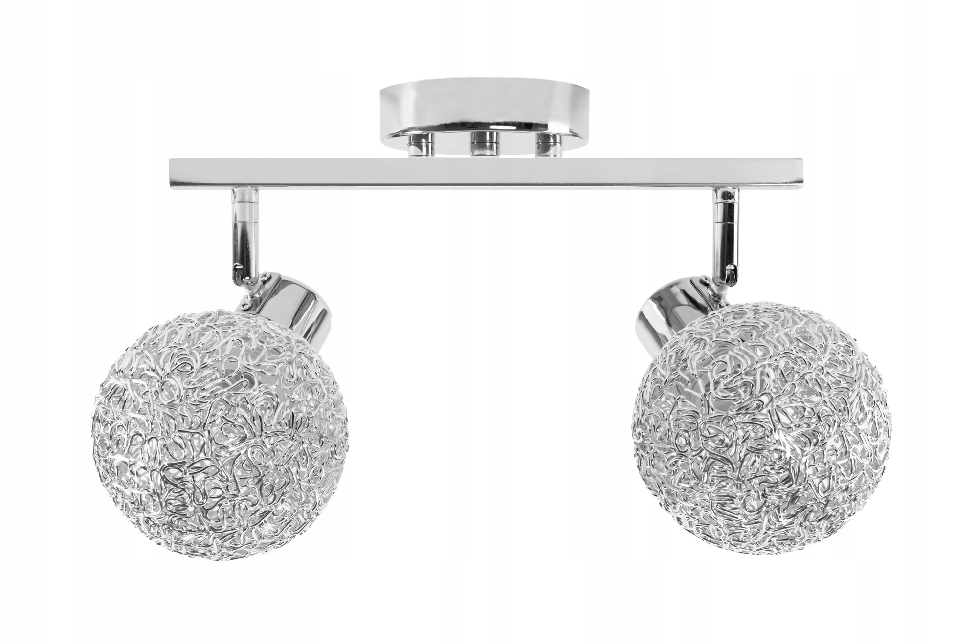 

Lampa Sufitowa Wisząca Metal Glamour Chrome 2XE27