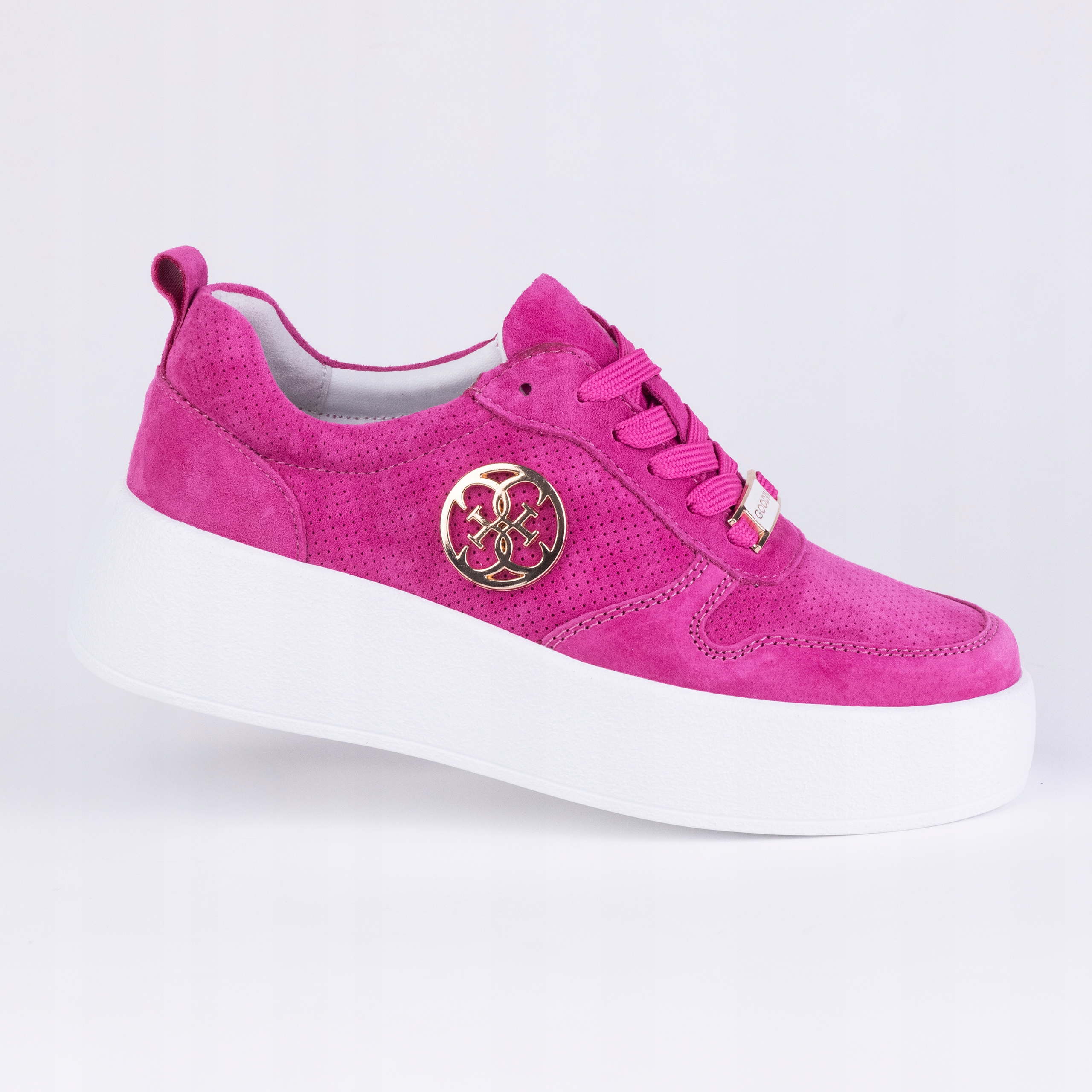 Dámské sportovní polobotky Goodin GD-XW-1019 fuchsiová kůže, růžová 40