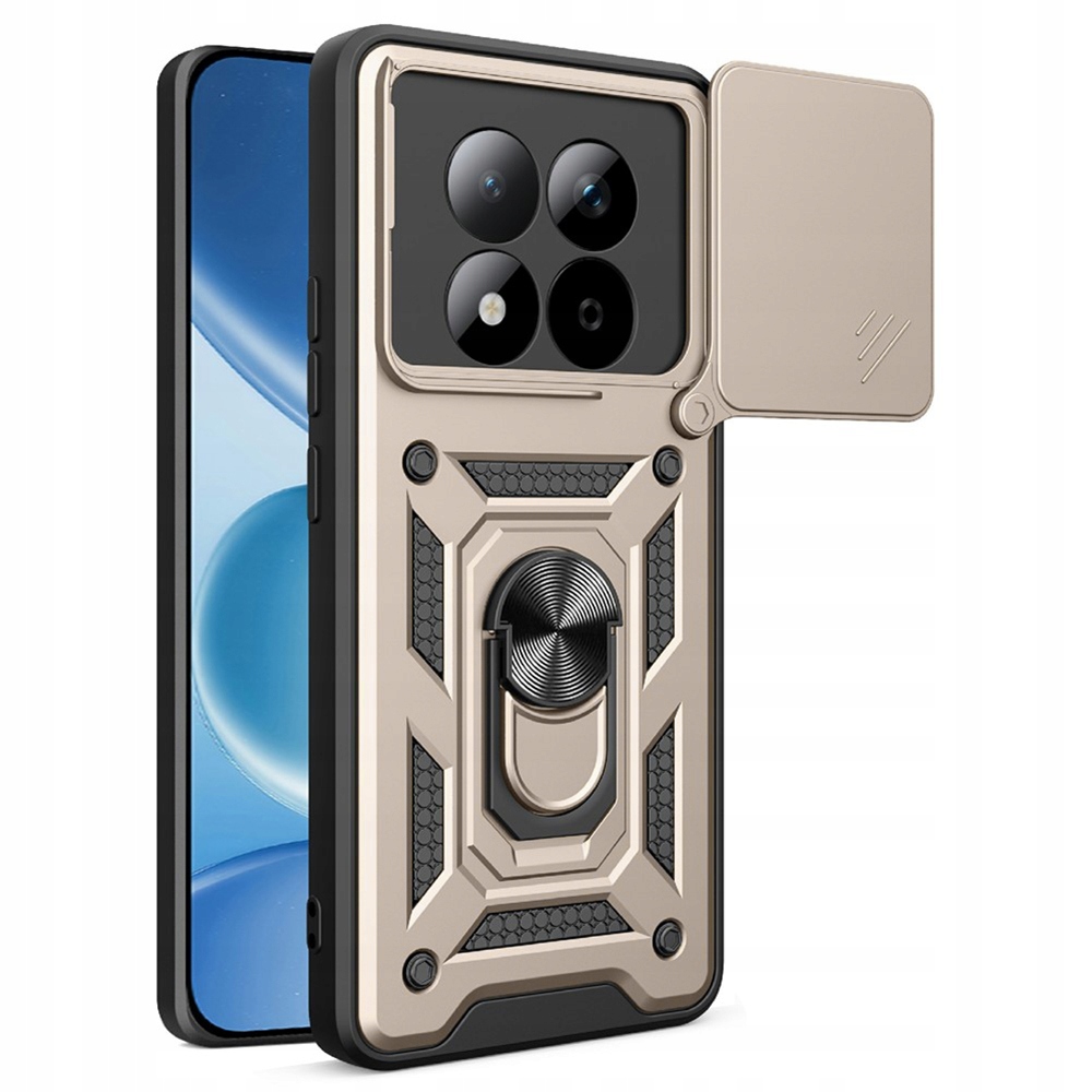 Techsuit etui z serii przesuwaną Xiaomi Redmi Note 15 Pro 5G złote