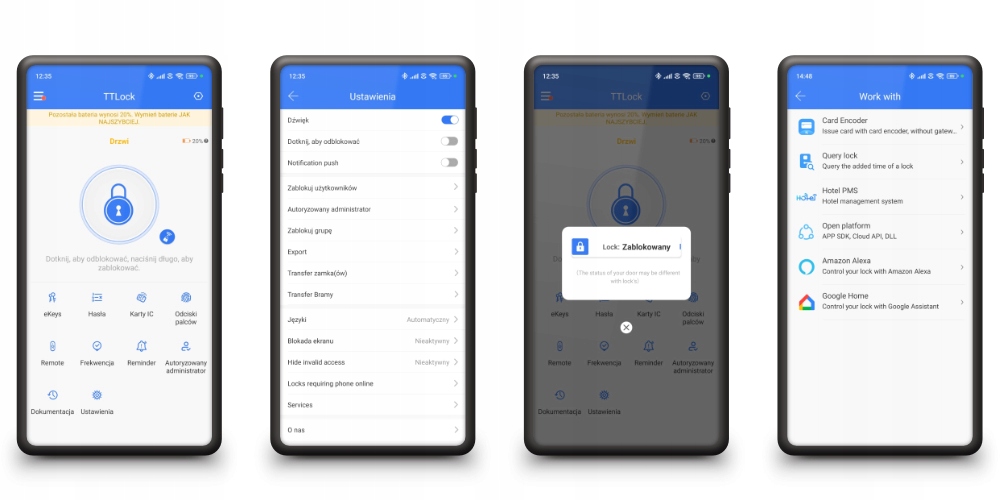 Bramka TTLock Centrala Bluetooth WiFi Android Smart Home do Zamek Klamka Kod producenta G2