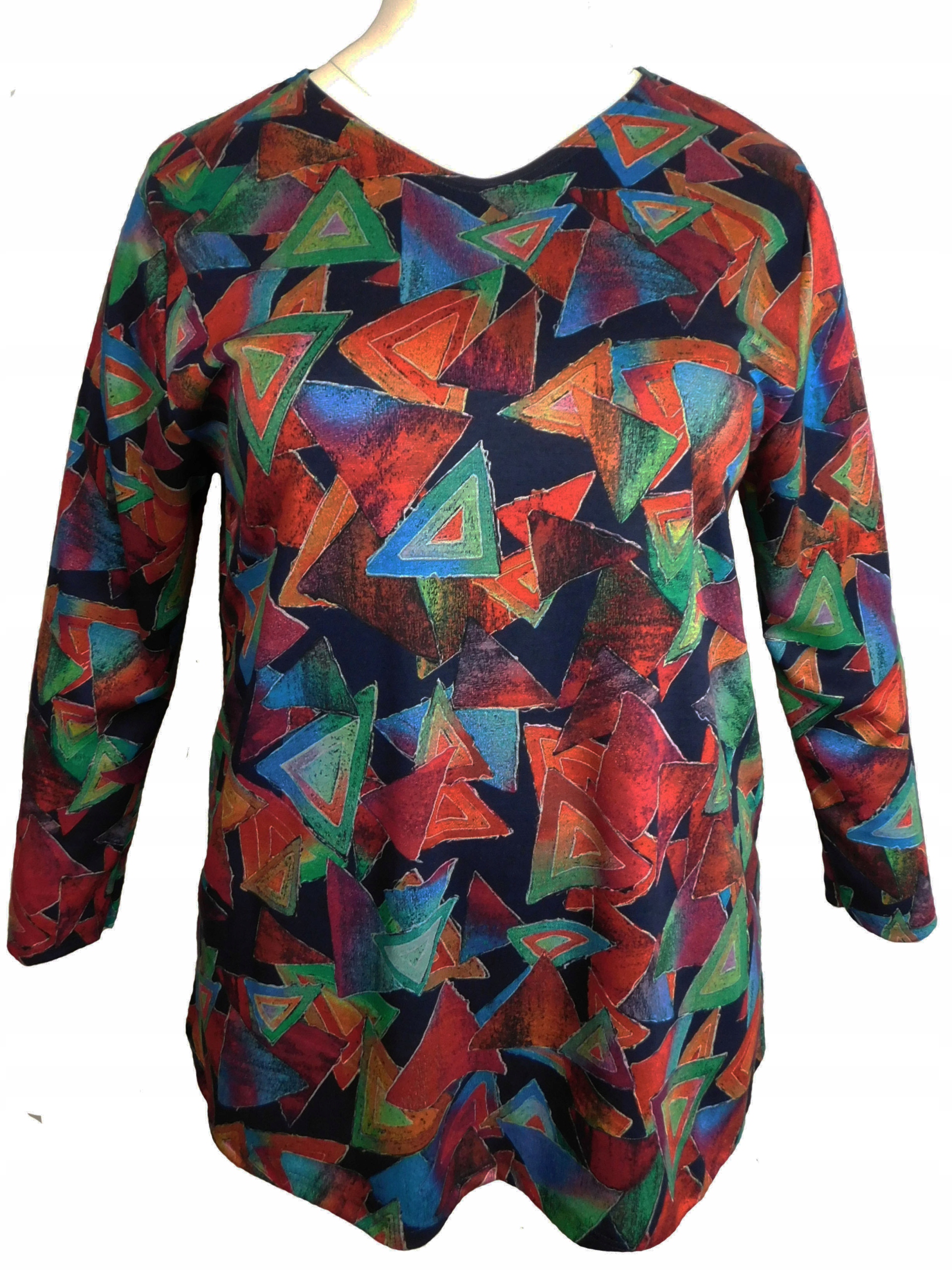 

Bluzka rozkloszowana w serek 3XL 58/60