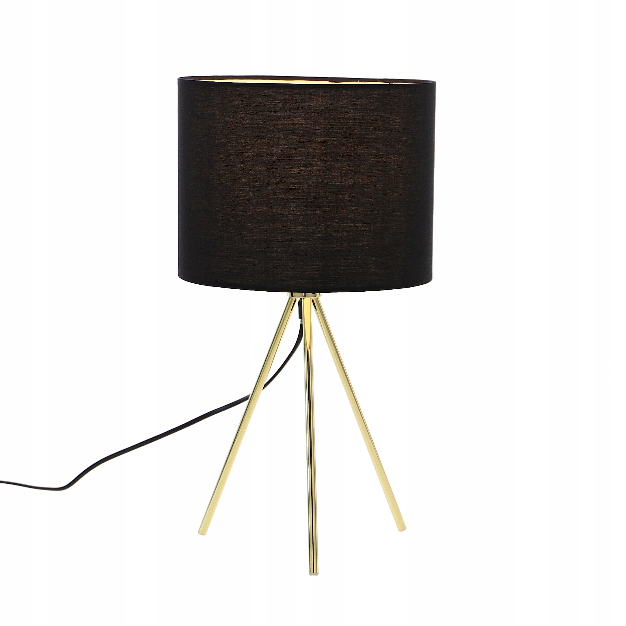 NOWOCZESNA LAMPKA NOCNA ZŁOTA LAMPA GLAMOUR Zasilanie sieciowe