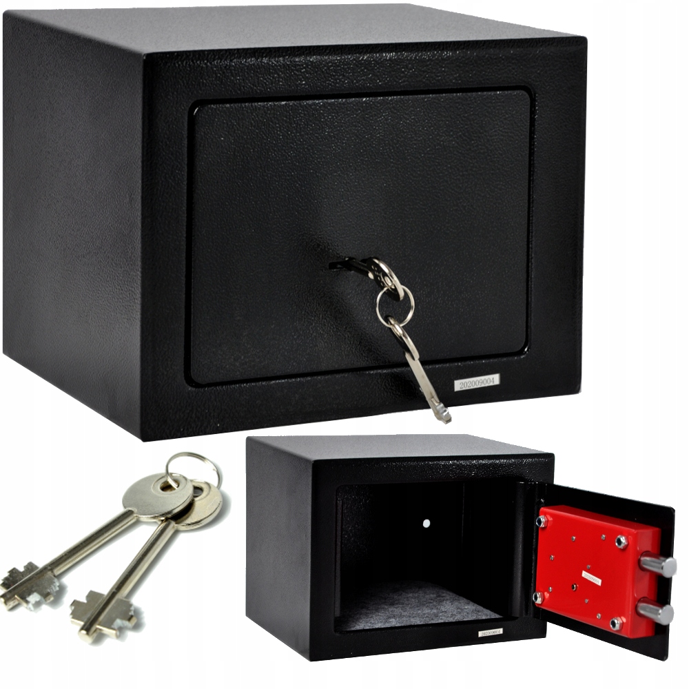 Sejf Domowy Do Domu Na Klucz Biurowy Waga 4 Kg 2 Klucze Kołki