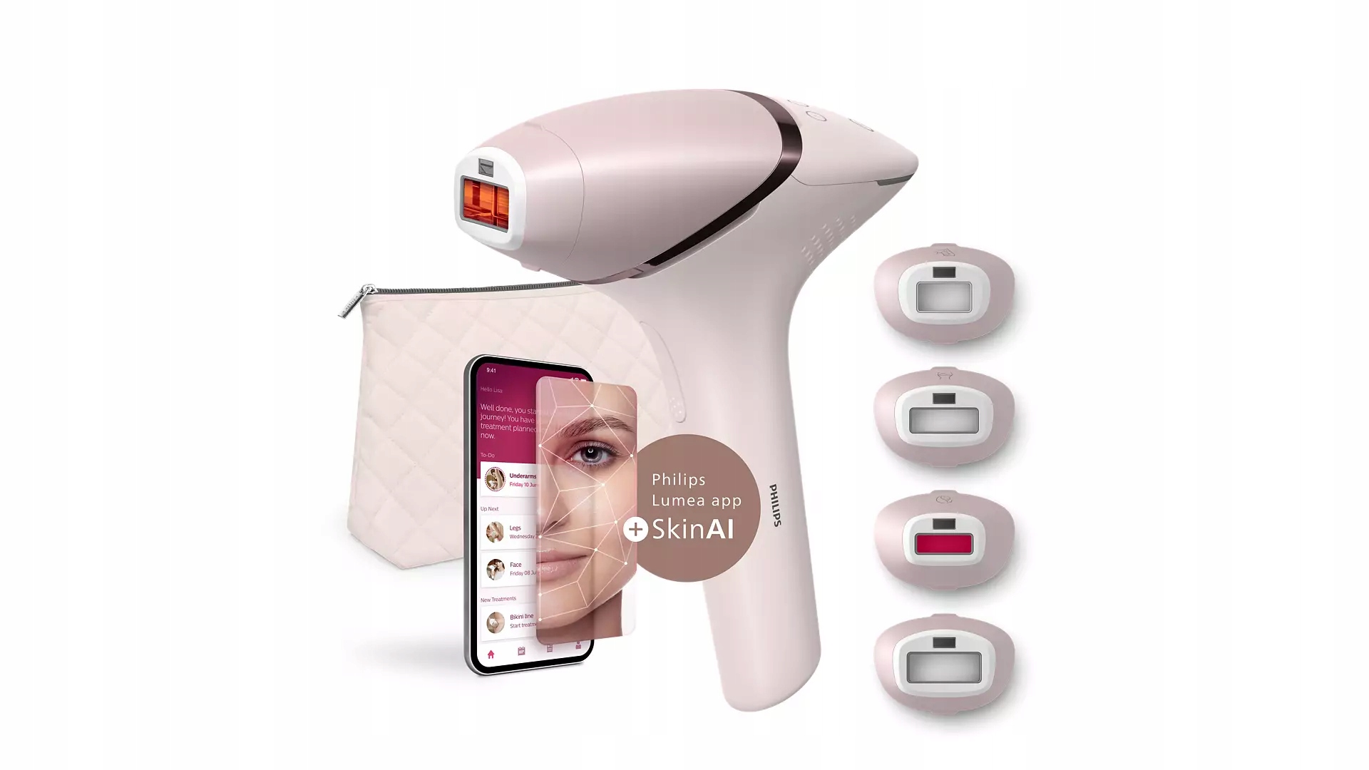 Philips Lumea Ipl 9900 SkinAI, tělo, bikin, podpaží a obličej BRI976/00