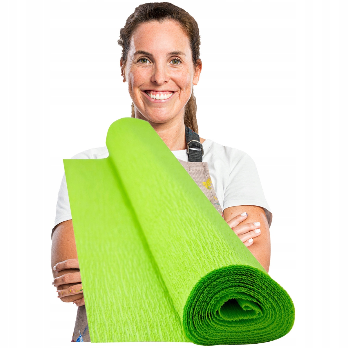 SZKOLNA BIBUŁA OZDOBNA ZIELONA KREPINA BEZPIECZNA