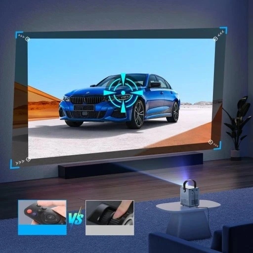 Mini PROJEKTOR LED RZUTNIK PRZENOŚNY Feegar WiFi 5G Bluetooth HDMI FOCUS Technologia wyświetlania LED