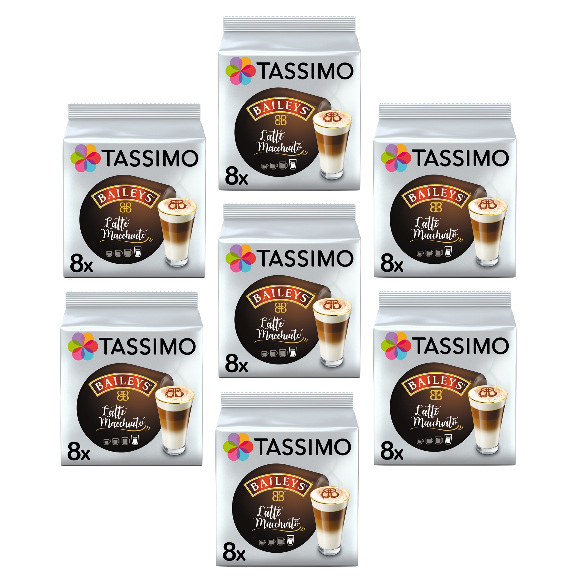 Kapsułki Tassimo Latte Macchiato Baileys 6+1 opakowanie Gratis!