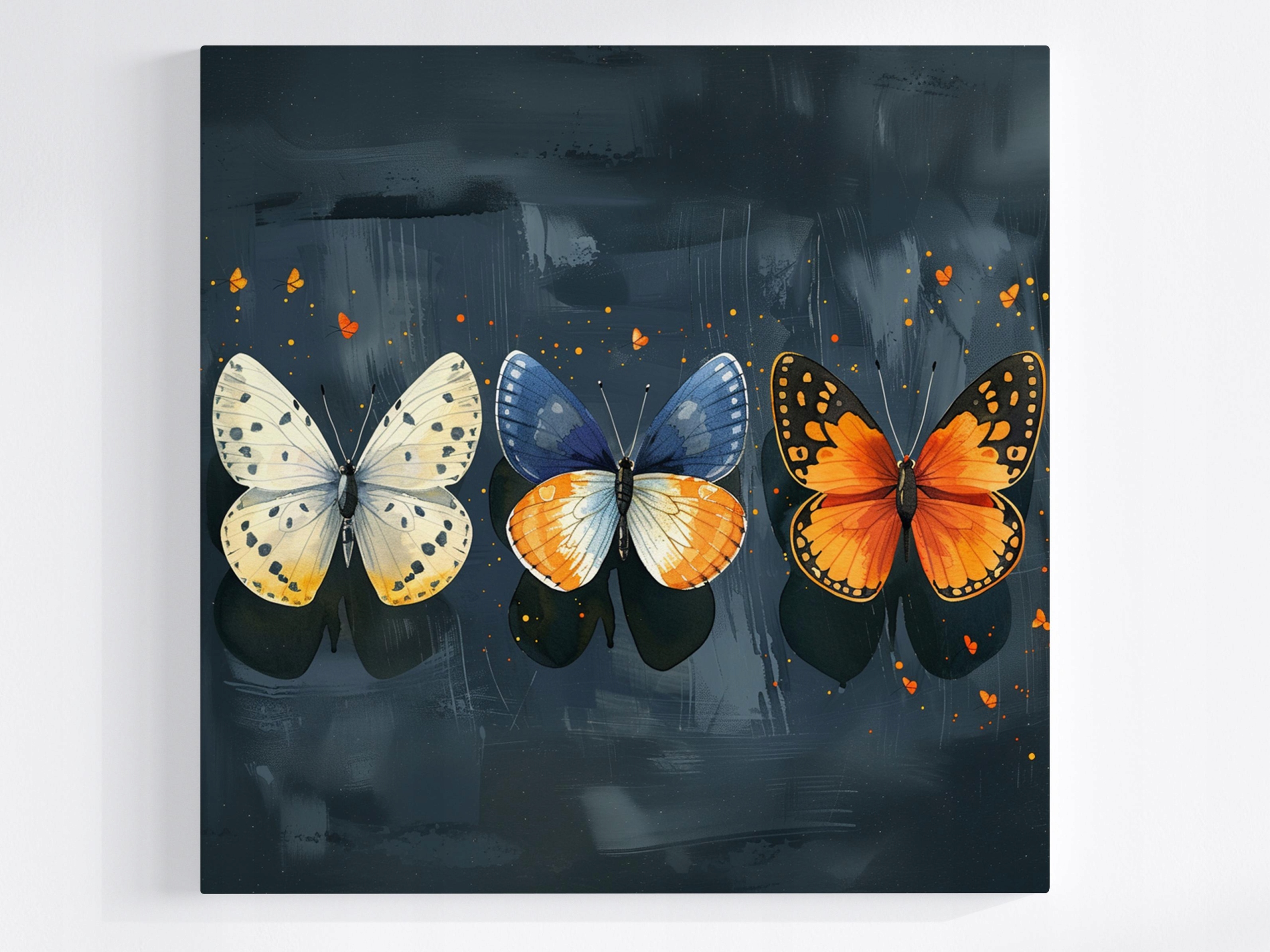 Obraz Na Plátně Canvas Fauna Příroda Barevné Motýli Hmyz 80x80