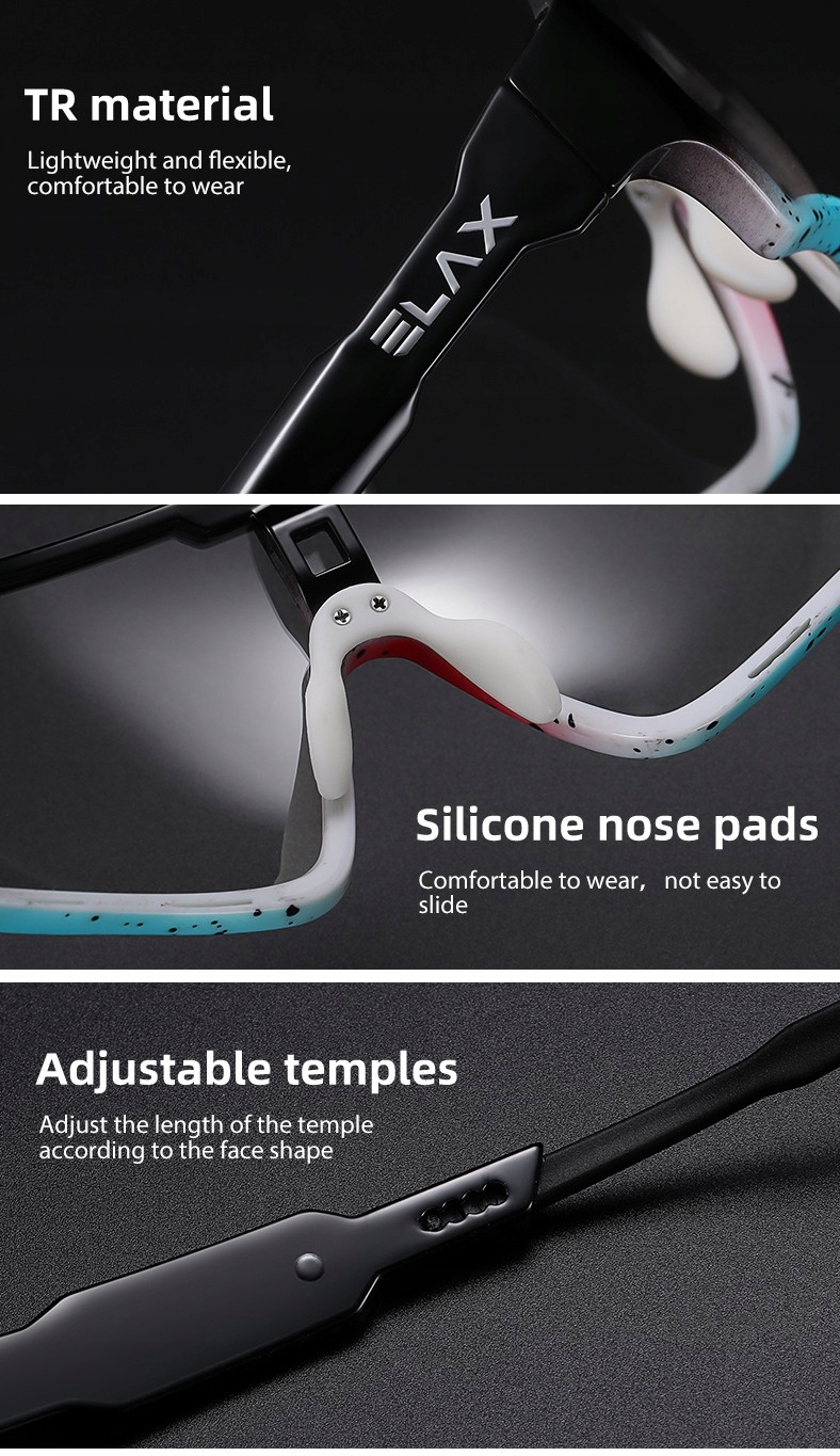 OKULARY ROWEROWE BIEGANIE ELAX FOTOCHROM MTB Model EXP78