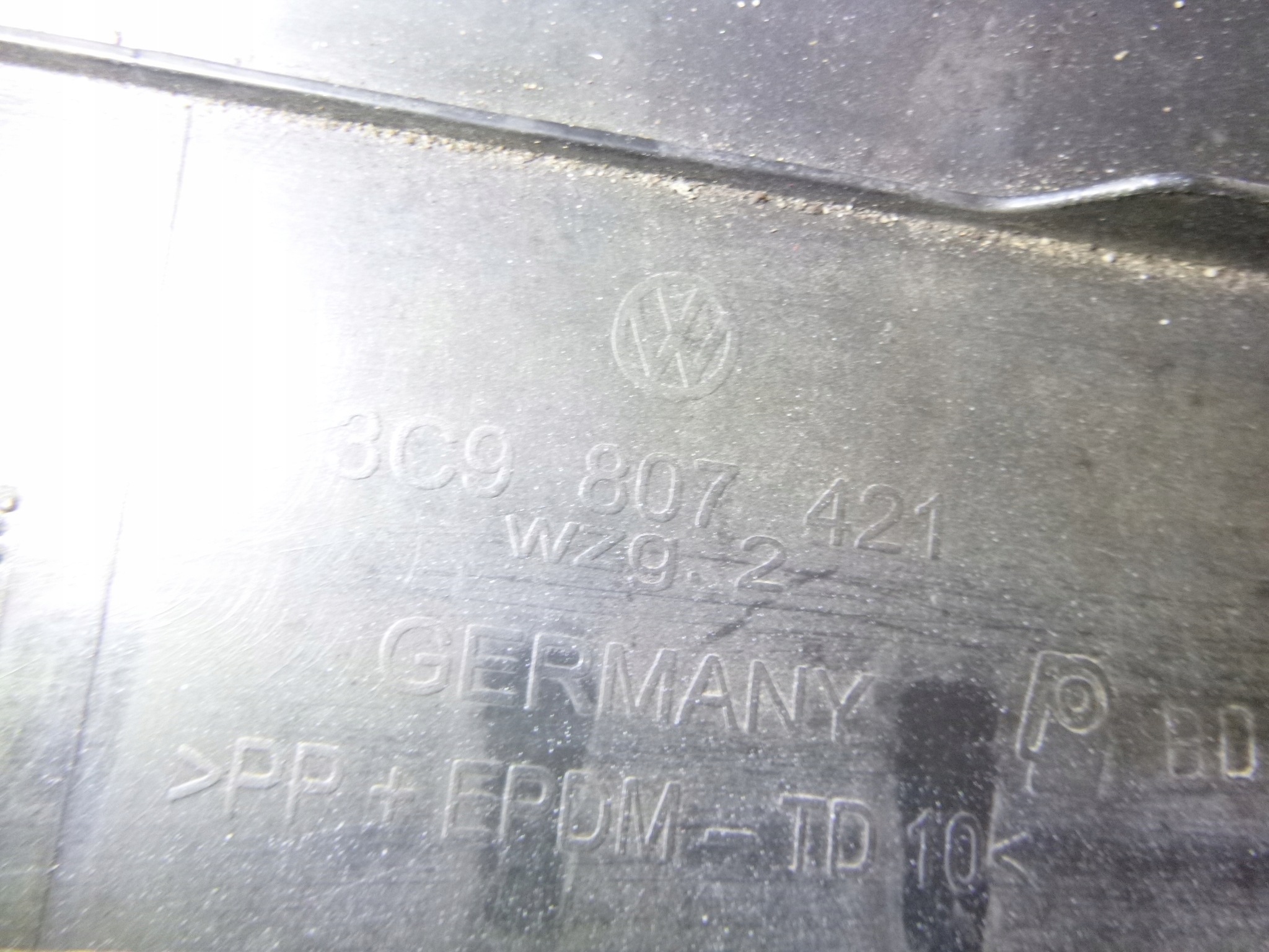Stoßstange heck VW Passat B6 blauer 2006r. 3C9807421 komplet