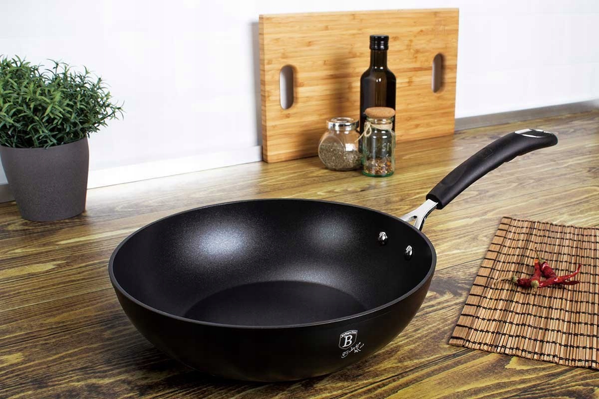 PATELNIA WOK GRANITOWY 28cm BERLINGERHAUS BH-6126 Kolor czarny