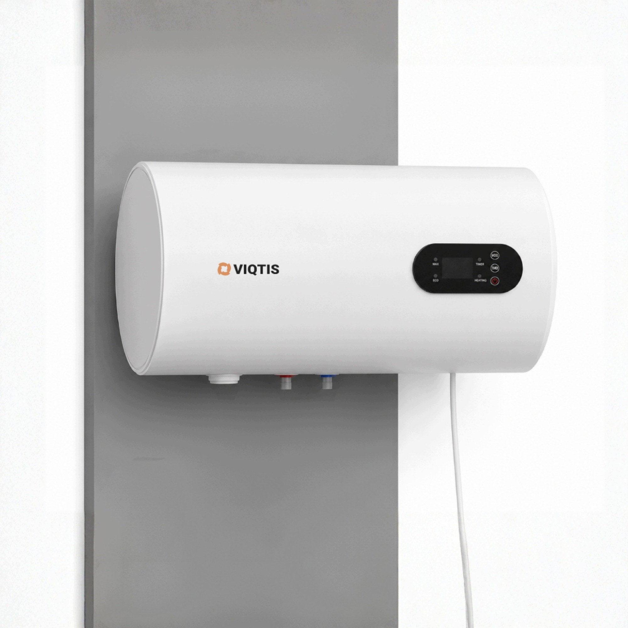 Elektrický smaltovaný bojler 80 l horizontální s displejem 2 kW