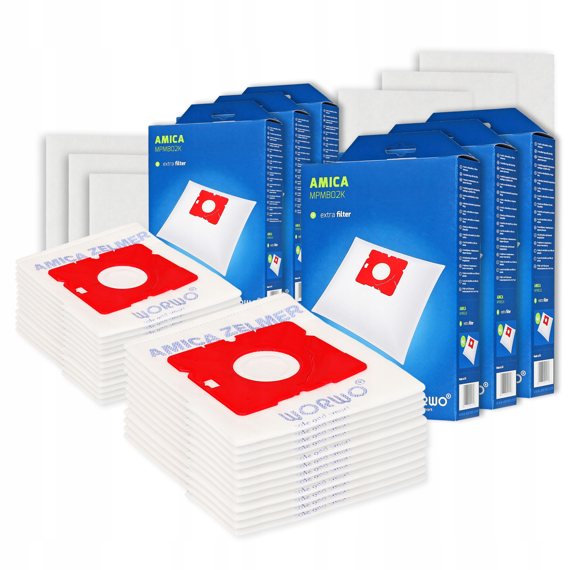 24x Porzsák MPMB02K AMICA PORSZÍVÓHOZ